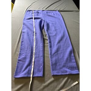 Hanes Purple Fleece Sweatpants Women’s Large Straight Leg Cozy Lounge Pants
